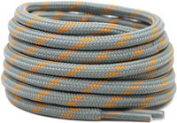 GRAH SANGRAH® (2 Pair) Shoelaces for Hiking Shoes, Outdoor Walking Sneakers, Outdoor Hiking, Climbing, Basketball, Work Boot, Running , Sport Shoes - 120 cm, Light Grey Orange